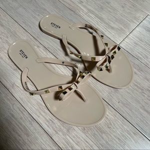 Nude Studded Sandals